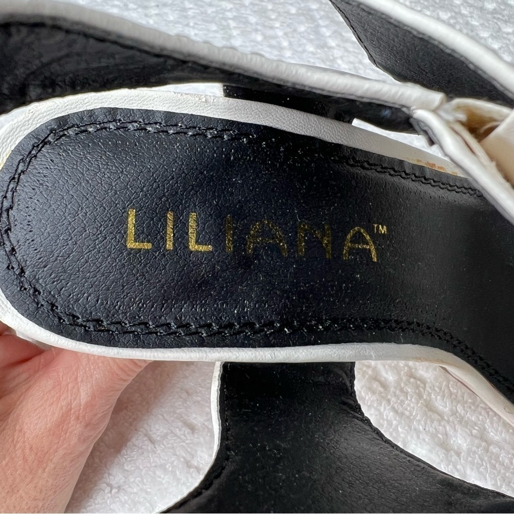 Liliana Off White Heeled Sandal. - Picture 5 of 9